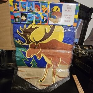 Garden flag - Moose - 12 x 18 New 🫎 L👀K Christmas Winter Welcome